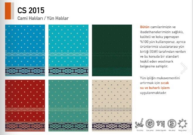 Moschee-Teppich aus Wolle, Muster 5, 100 % Wolle